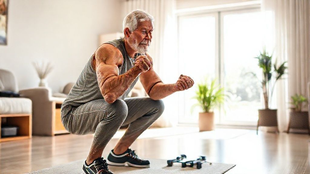 Diverse group of active seniors exercising, demonstrating metabolic strategies.