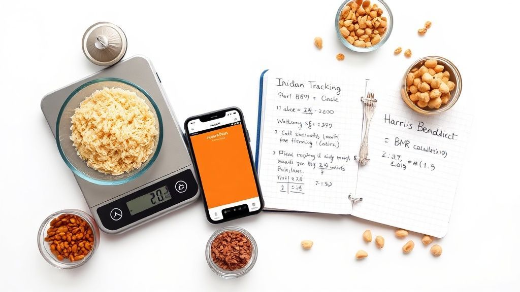 Visual breakdown of BMR, TEF, and physical activity components